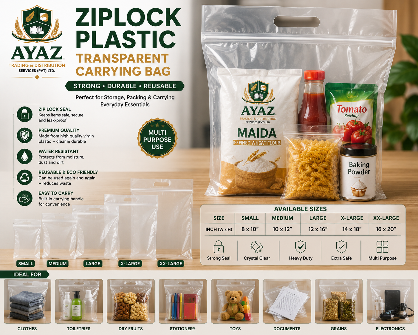 Zip-lock Bags - Food & Retail Packaging supplier in Swat
